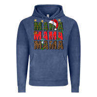 Vintage Denim Christmas Mama Vintage Hoodie - BundleAndBundleShop