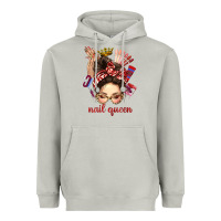 Moon Dust nail queen messy bun with crown bbs Heavyweight Hoodie - BundleAndBundleShop
