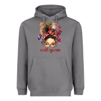 Storm nail queen messy bun with crown bbs Heavyweight Hoodie - BundleAndBundleShop