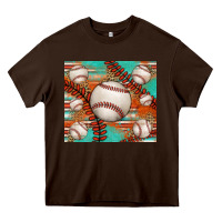 Chocolate Brown baseball turquoise serape glitter tumbler Heavy Core Tee - Jasminsmagicworld