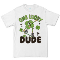 White one lucky dude Premium Tee - MaliasSmallBusiness