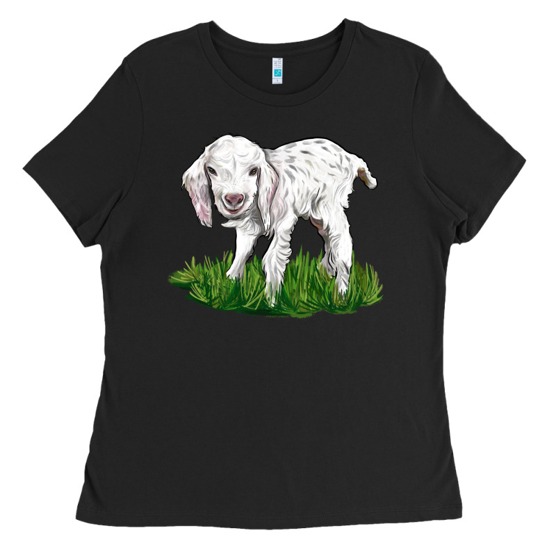 Baby Angora Goat Ladies Tee by LillyAllenDesigns | Teevron
