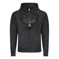 Vintage Black aztec leopard thunderbird Vintage Hoodie - RanaPortraitStore
