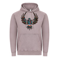 Vintage Zinc aztec leopard thunderbird Vintage Hoodie - RanaPortraitStore