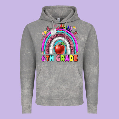 6 Th Grade Vintage Hoodie Designed By Bundleandbundleshop