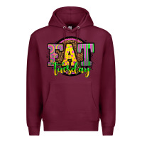 Burgundy mardi gras fat tuesday Premium Hoodie - OliviaCreatesArt