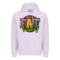 Lilac mardi gras fat tuesday Premium Hoodie - OliviaCreatesArt