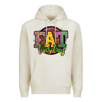 Oatmeal Heather mardi gras fat tuesday Premium Hoodie - OliviaCreatesArt