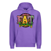 Purple mardi gras fat tuesday Premium Hoodie - OliviaCreatesArt