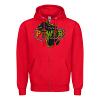 Red Power Black History Zipper Hoodie - HowdyJamesFarm
