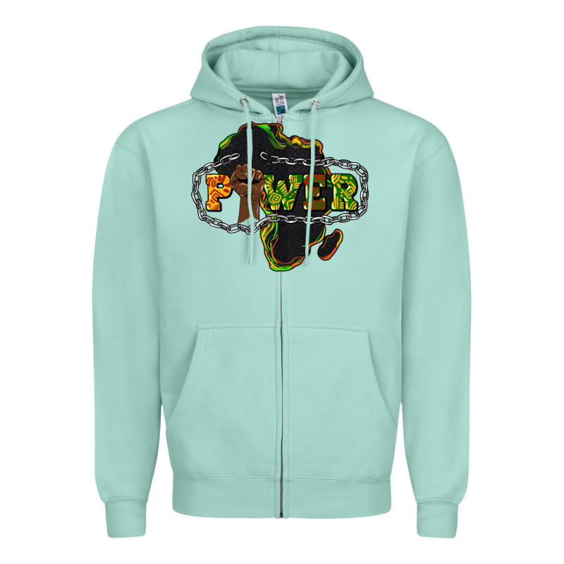 Power Black History Zipper Hoodie by HowdyJamesFarm | Teevron