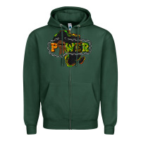 Sports Green Power Black History Zipper Hoodie - HowdyJamesFarm