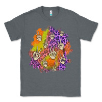 Charcoal Heather halloween patch Classic Tee - BundleAndBundleShop