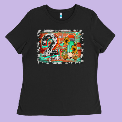 Western Back To School 2nd Grade 2 Ladies Tee Designed By Jasminsmagicworld