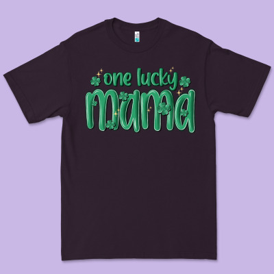 One Lucky Mama Premium Tee Designed By Maliassmallbusiness
