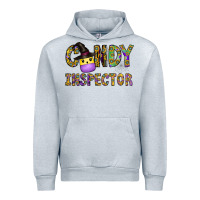 Heather Grey Candy Inspector Urban Hoodie - CowhideDigitalArt