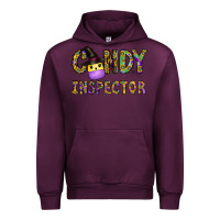 Mauve Wine Candy Inspector Urban Hoodie - CowhideDigitalArt