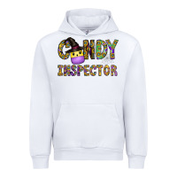 White Candy Inspector Urban Hoodie - CowhideDigitalArt
