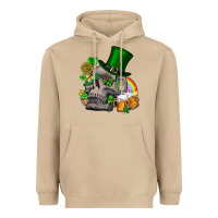 Mushroom St Patrick's Day boho skull Heavyweight Hoodie - FaDigitalArtStudio