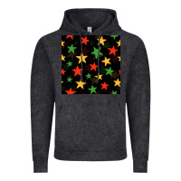 Vintage Black african color stars seamless pattern Vintage Hoodie - BundleAndBundleShop
