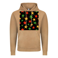 African Color Stars Seamless Pattern Vintage Hoodie | Teevron