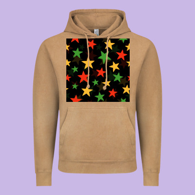 African Color Stars Seamless Pattern Vintage Hoodie Designed By Bundleandbundleshop