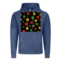 Vintage Denim african color stars seamless pattern Vintage Hoodie - BundleAndBundleShop