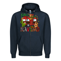 Navy Feliz Navidad Christmas Mexico Zipper Hoodie - HowdyJamesFarm