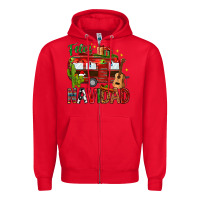 Red Feliz Navidad Christmas Mexico Zipper Hoodie - HowdyJamesFarm