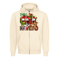 Sandshell Feliz Navidad Christmas Mexico Zipper Hoodie - HowdyJamesFarm