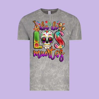 Dia De Los Muertos Vintage Tee Designed By Lillyallendesigns