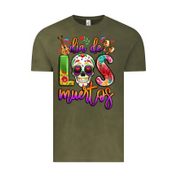 Vintage Olive dia de los muertos Vintage Tee - LillyAllenDesigns