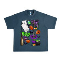 Midnight Navy cute ghost Urban Heavy Tee - LillyAllenDesigns