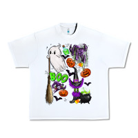White cute ghost Urban Heavy Tee - LillyAllenDesigns
