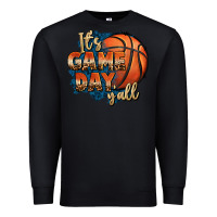 Black it's game day y'all basketball Premium Sweatshirt - FaDigitalArtStudio