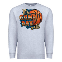 Heather Grey it's game day y'all basketball Premium Sweatshirt - FaDigitalArtStudio