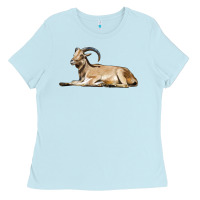 Baby Blue Spanish Goat Ladies Tee - LillyAllenDesigns