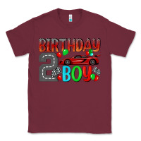 Burgundy birthday boy 2 Classic Tee - BundleAndBundleShop