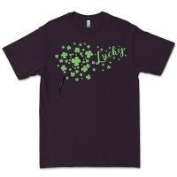 Plum four leaf clover Premium Tee - MaliasSmallBusiness
