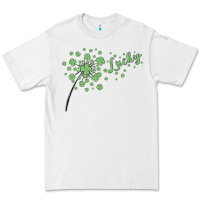 White four leaf clover Premium Tee - MaliasSmallBusiness