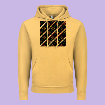 African Floral Seamless Pattern Vintage Hoodie Designed By Bundleandbundleshop