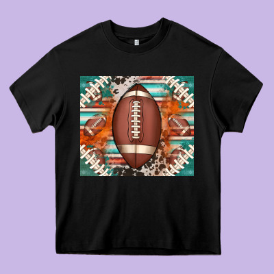American Football Serape Glittertumbler Heavy Core Tee Designed By Jasminsmagicworld