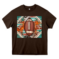 Chocolate Brown american football serape glittertumbler Heavy Core Tee - Jasminsmagicworld