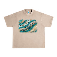 French Oak turquoise glitter background Urban Heavy Tee - JahusDesignShop
