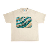 Sandshell turquoise glitter background Urban Heavy Tee - JahusDesignShop