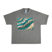 Turquoise Glitter Background Urban Heavy Tee | Teevron