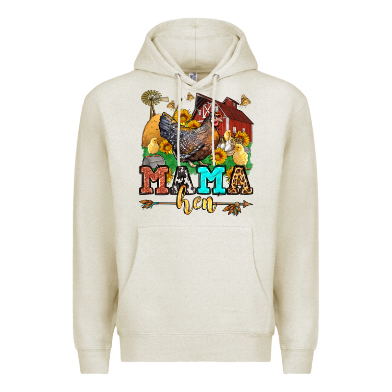 Mama Hen Western Olivia Premium Hoodie by OliviaCreatesArt | Teevron