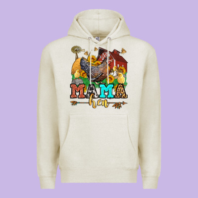 Mama Hen Western Olivia Premium Hoodie Designed By Oliviacreatesart