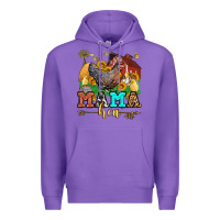 Purple mama hen western olivia Premium Hoodie - OliviaCreatesArt