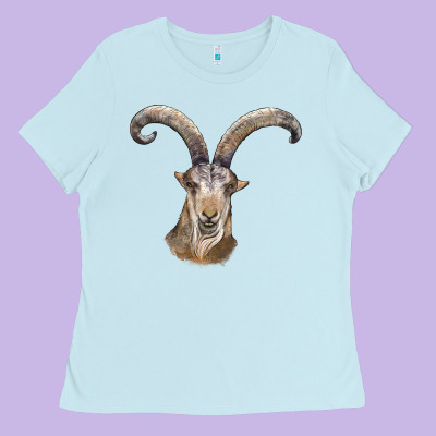 Spanish Goat Face Ladies Tee Designed By Lillyallendesigns